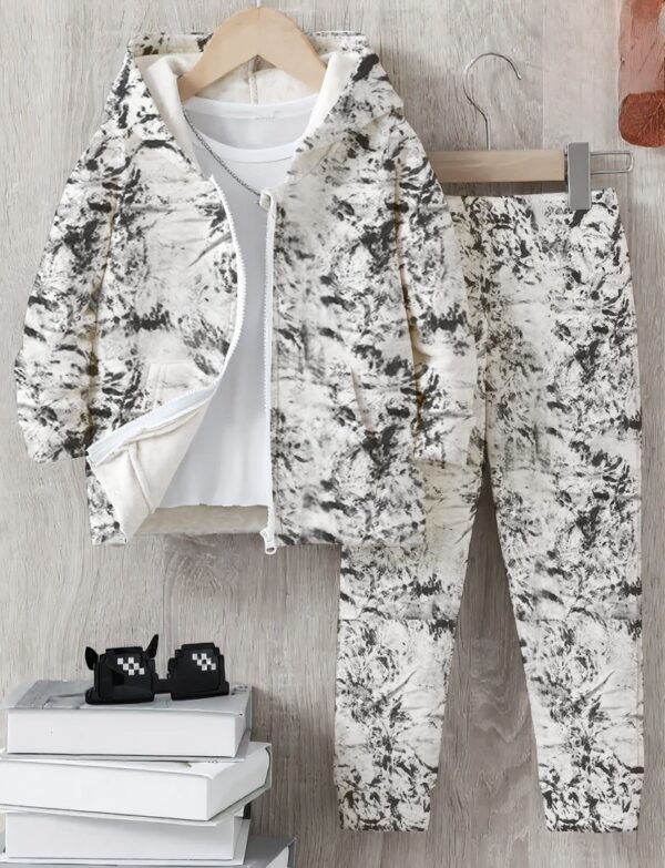 The Splash Print Hoodie Set